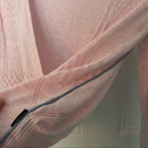 D.E.P.T pink crop cardigan size large - Picture 5 of 8